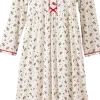 Classic Winter Holly Cotton Nightgown