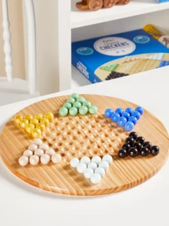 Classic Wooden Chinese Checkers Game Set