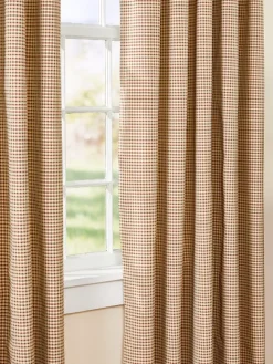 Colebrook Check Lined 58 Inch Pinch Pleat Curtains by Country Curtains®