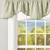 Colebrook Check Lined Rod Pocket Scalloped Valance by Country Curtains®