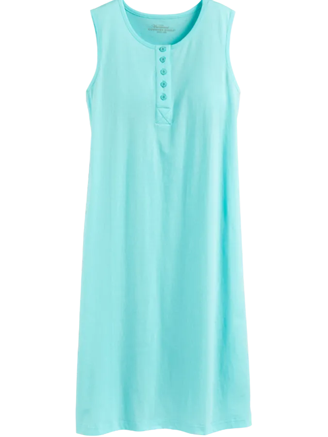 Comfort Knit Sleeveless Tank Cotton Nightgown