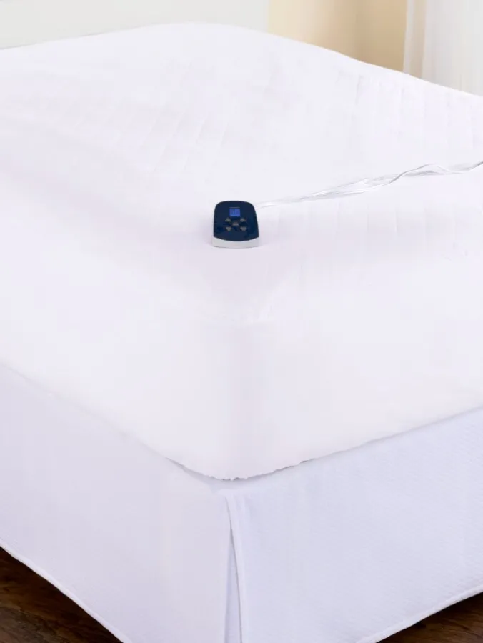 Comfort Plush Microfiber Heated Mattress Pad