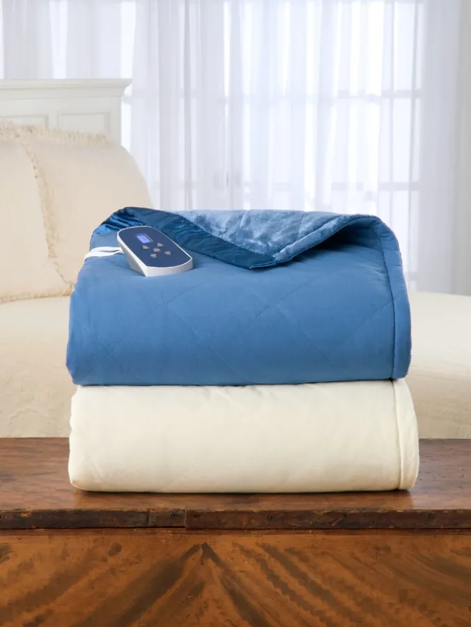 Comfort Plush Velvety Fleece Microfiber Heated Blanket