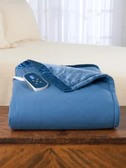 Comfort Plush Velvety Fleece Microfiber Heated Blanket