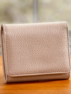 Compact Tri-Fold Leather Wallet
