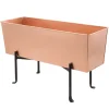 Copper Elevated Garden Bed With Folding Stand