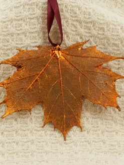 Copper Maple Leaf Ornament