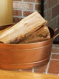 Copper-Plated Storage Tub