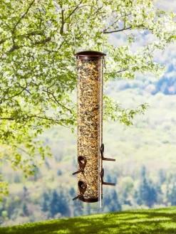Copper Tube Bird Feeder