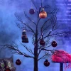 Cordless Lighted LED Tabletop Halloween Tree
