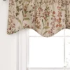 Cottage Garden Lined Rod Pocket Scalloped Valance