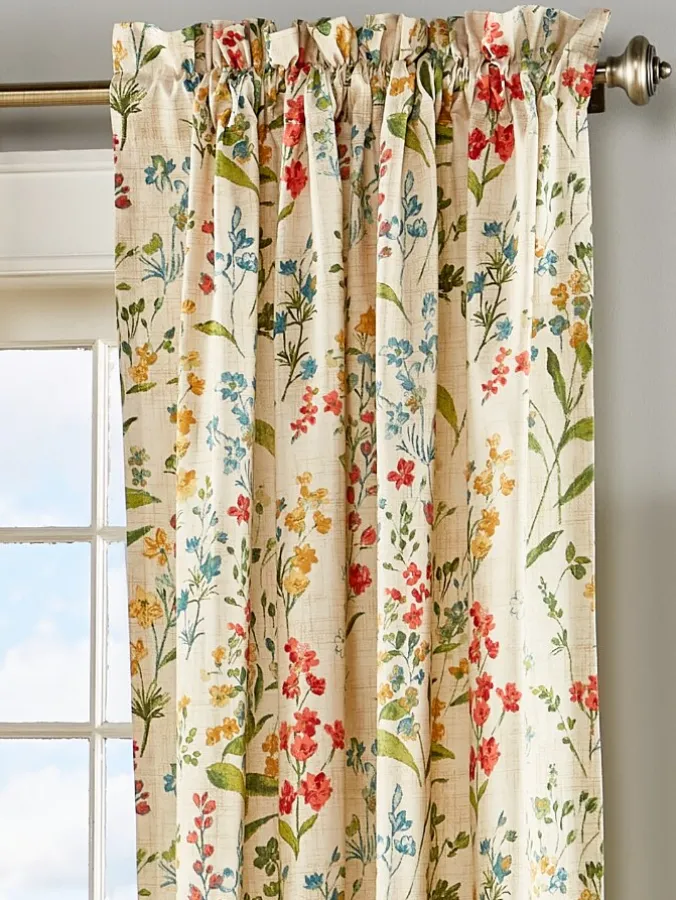 Cottage Garden Rod Pocket Curtains