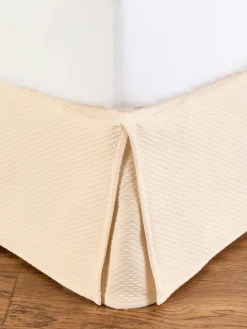 Cotton Diamond Matelasse Bed Skirt