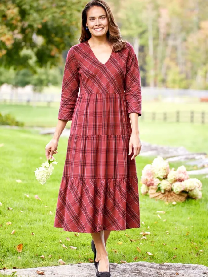 Cotton Tiered Dress