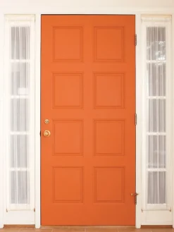Cotton Voile Semi-Sheer Rod Pocket Door Panel by Country Curtains®