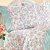 Country Blooms and Stripes Portuguese Cotton Percale Sheet Set