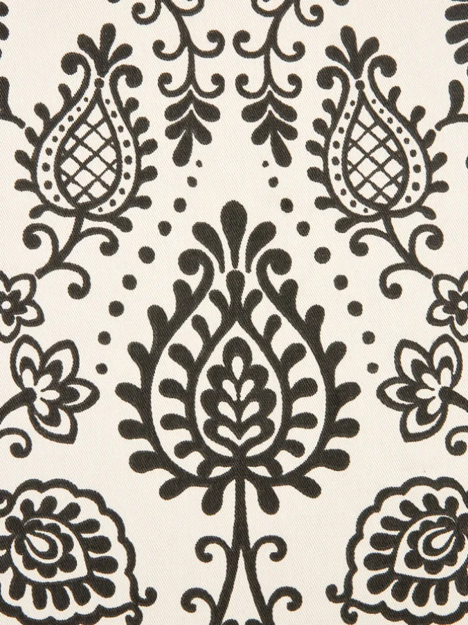 Country Floral Lined Rod Pocket Tie-Up Valance