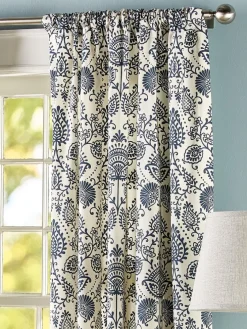 Country Floral Rod Pocket Curtains