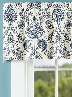 Country Floral Rod Pocket Tailored Valance