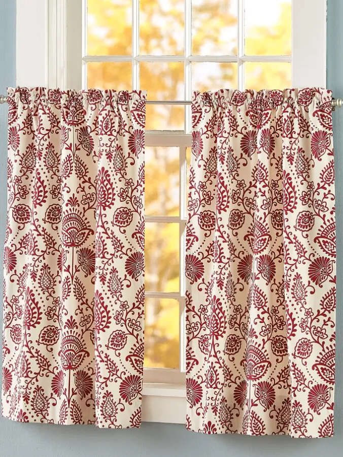 Country Floral Rod Pocket Tiers