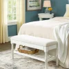 Craftsbury Solid Wood Upholstered Bench