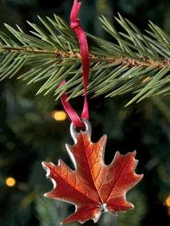 Danforth Pewter Maple Leaf Ornament