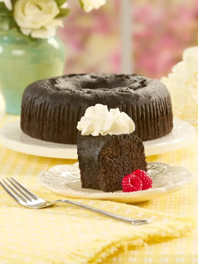 Dark Chocolate Rum and Raspberry Liqueur Cake