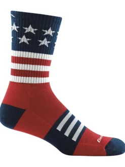 Darn Tough Men's Captain Stripe Micro Crew Hiking Socks
