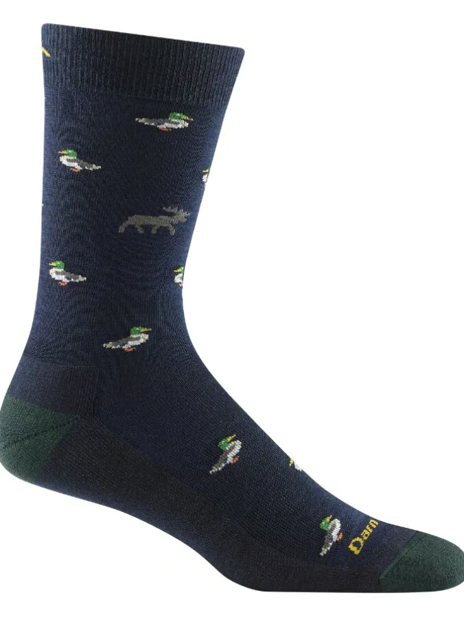 Darn Tough Men's Duck Duck Moose Crew Socks