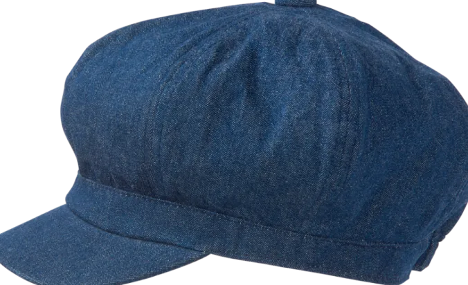 Denim Newsboy Hat