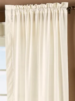 Diamond Band Rod Pocket Curtains by Country Curtains®