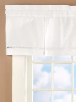 Diamond Band Rod Pocket Tailored Valance by Country Curtains®