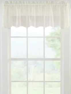 Divine Sheer Rod Pocket Tailored Valance