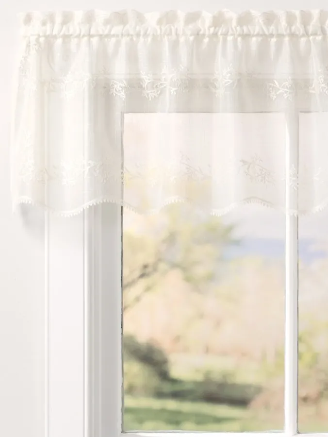 Divine Sheer Rod Pocket Tailored Valance