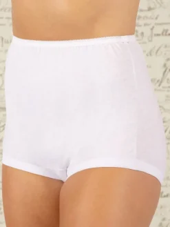 Dixie Belle Women's Full-Rise Cotton Briefs With Comfort Leg, 3 Pack