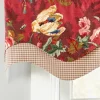 Dorchester Floral Lined Rod Pocket Regal Valance