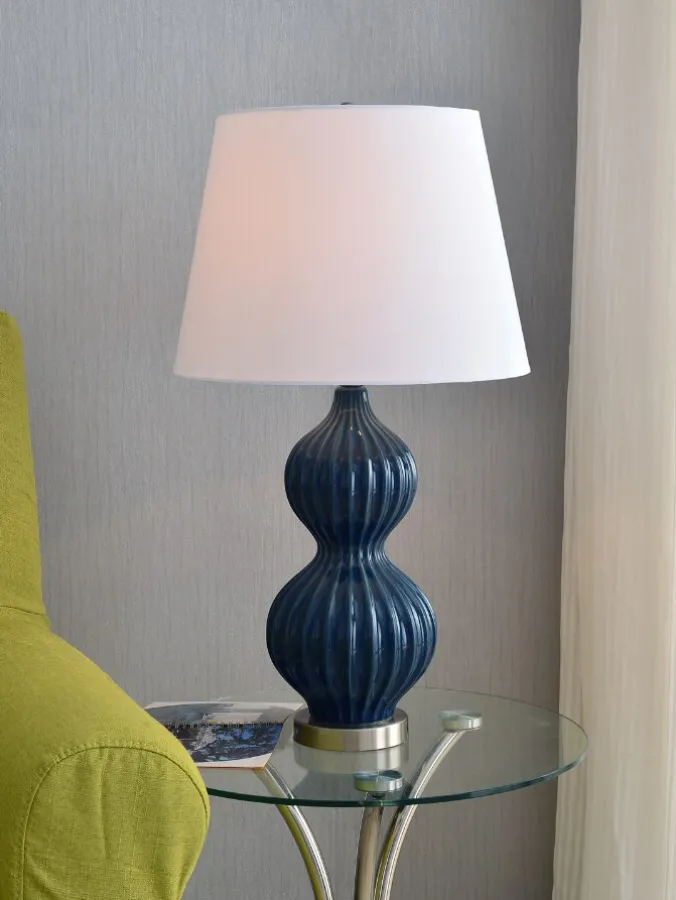 Double Gourd Ceramic Table Lamp