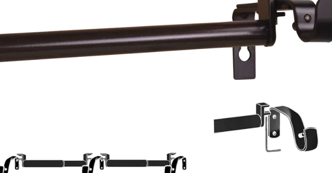 Double-Up Curtain Rod, 5/8 Inch