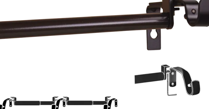 Double-Up Curtain Rod, 5/8 Inch