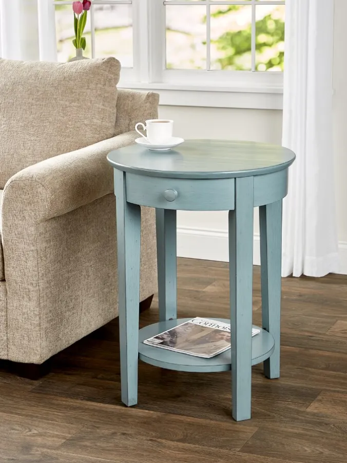 Dover Hardwood Round Accent Table