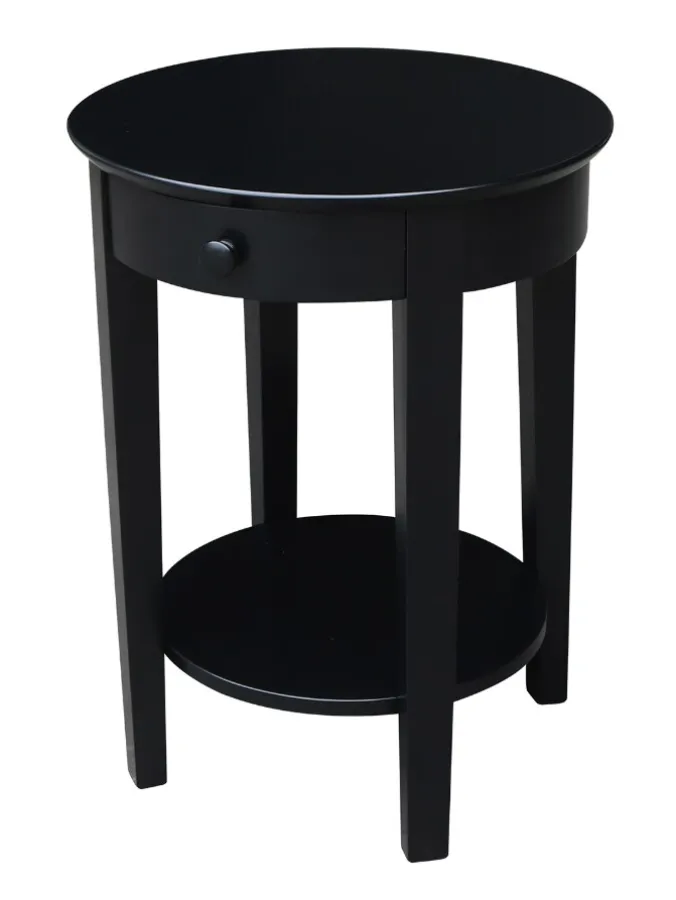 Dover Hardwood Round Accent Table