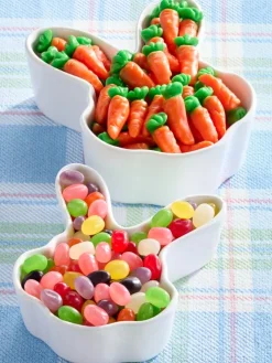 Easter Bunny Ceramic Candy Dish, Set of 2