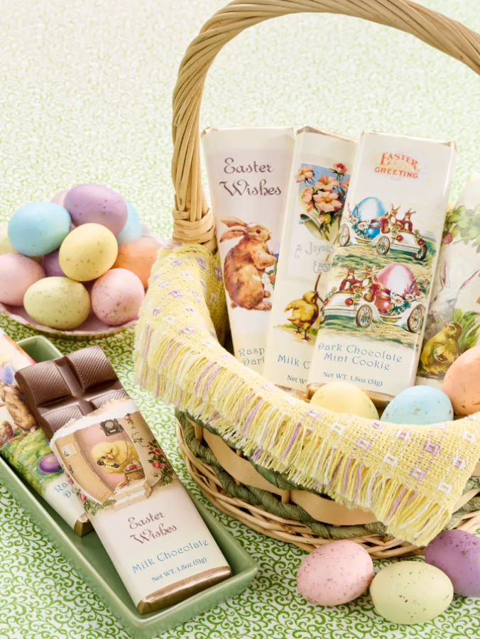 Easter Chocolate Bars, Set of 6