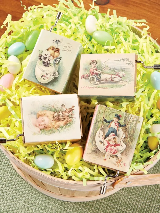 Easter Hurdy-Gurdy, Set of 4