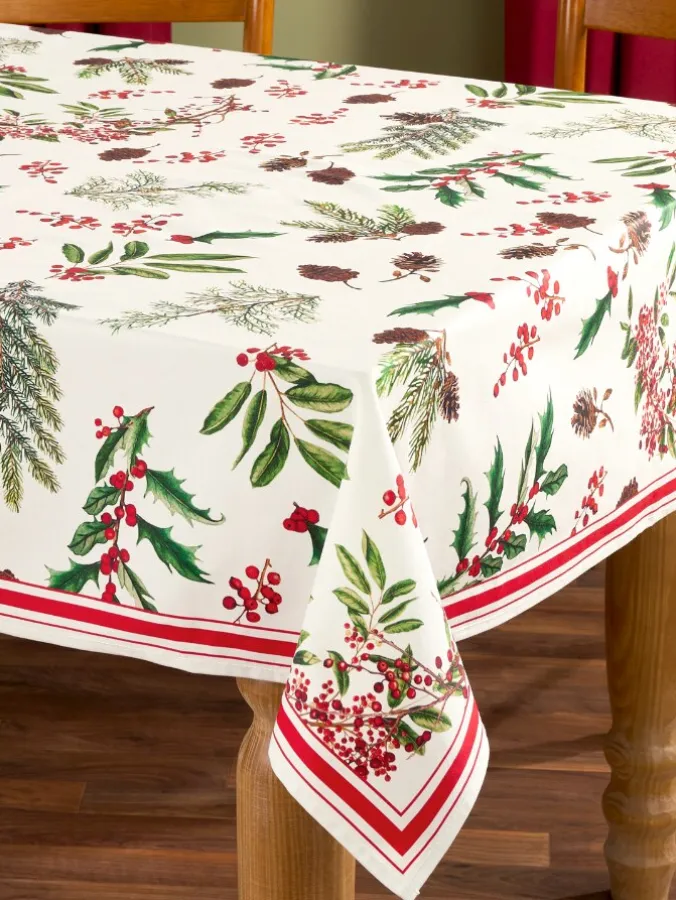 Easy Clean Printed Coated Tablecloth