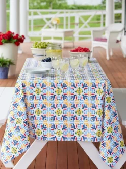 Easy Clean Printed Coated Tablecloth