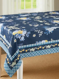 Easy Clean Printed Coated Tablecloth