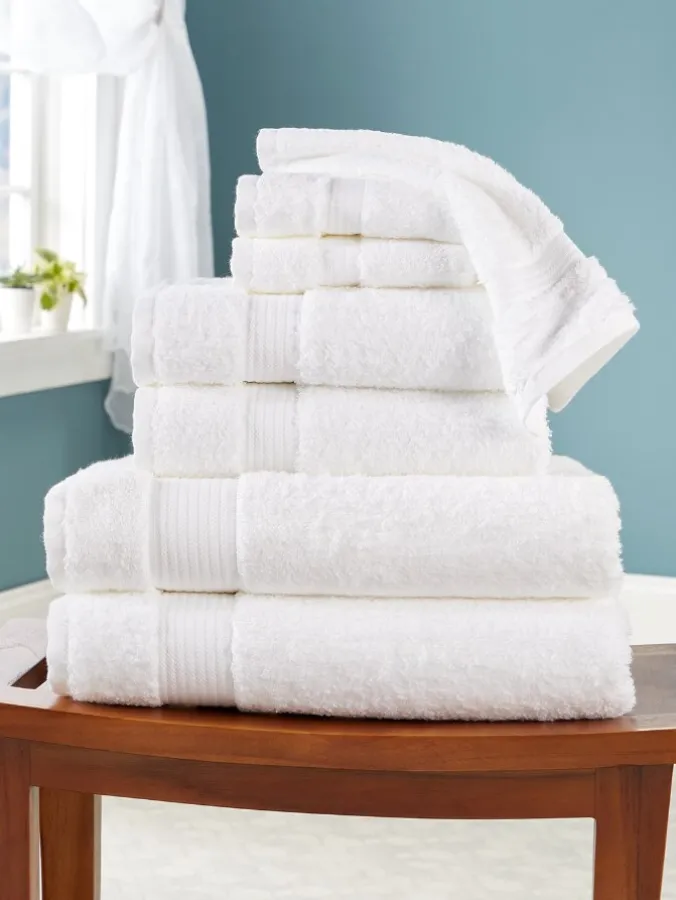 Egyptian Cotton Open Stock Bath Collection