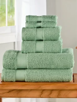 Egyptian Cotton Six-Piece Bath Towel Set