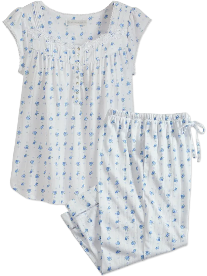 Eileen West Cotton Modal Pointelle Pajamas